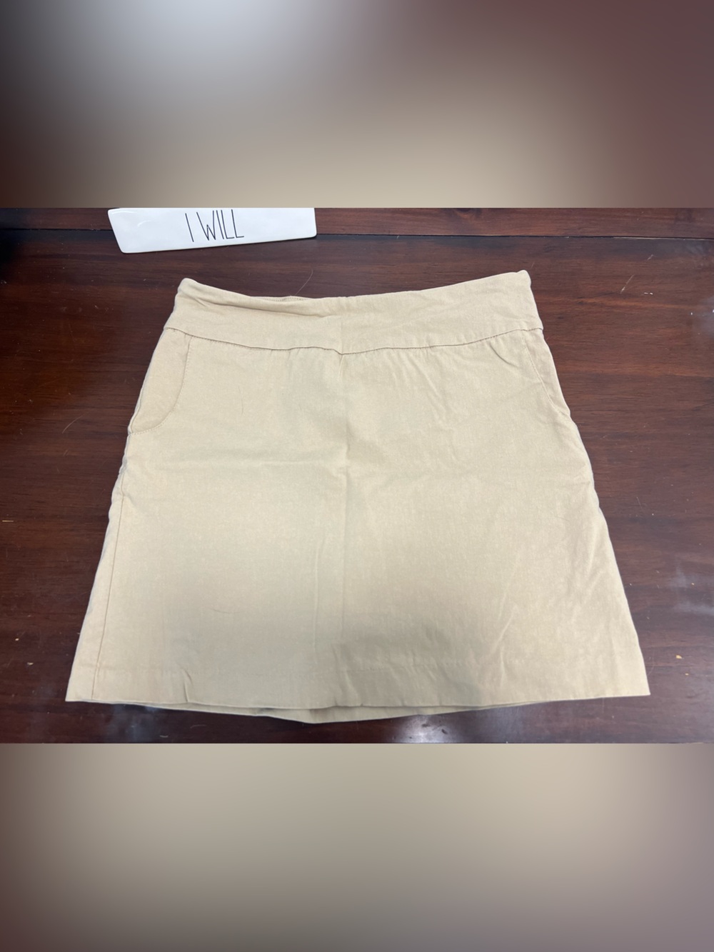 Zac & Rachel Light Cream Mini Skirt